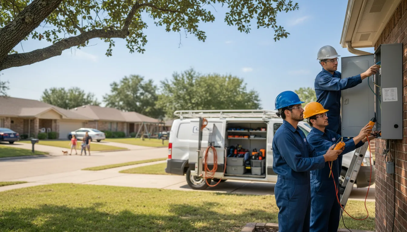 Certified electrician providing emergency electrical services in Amana, IA
